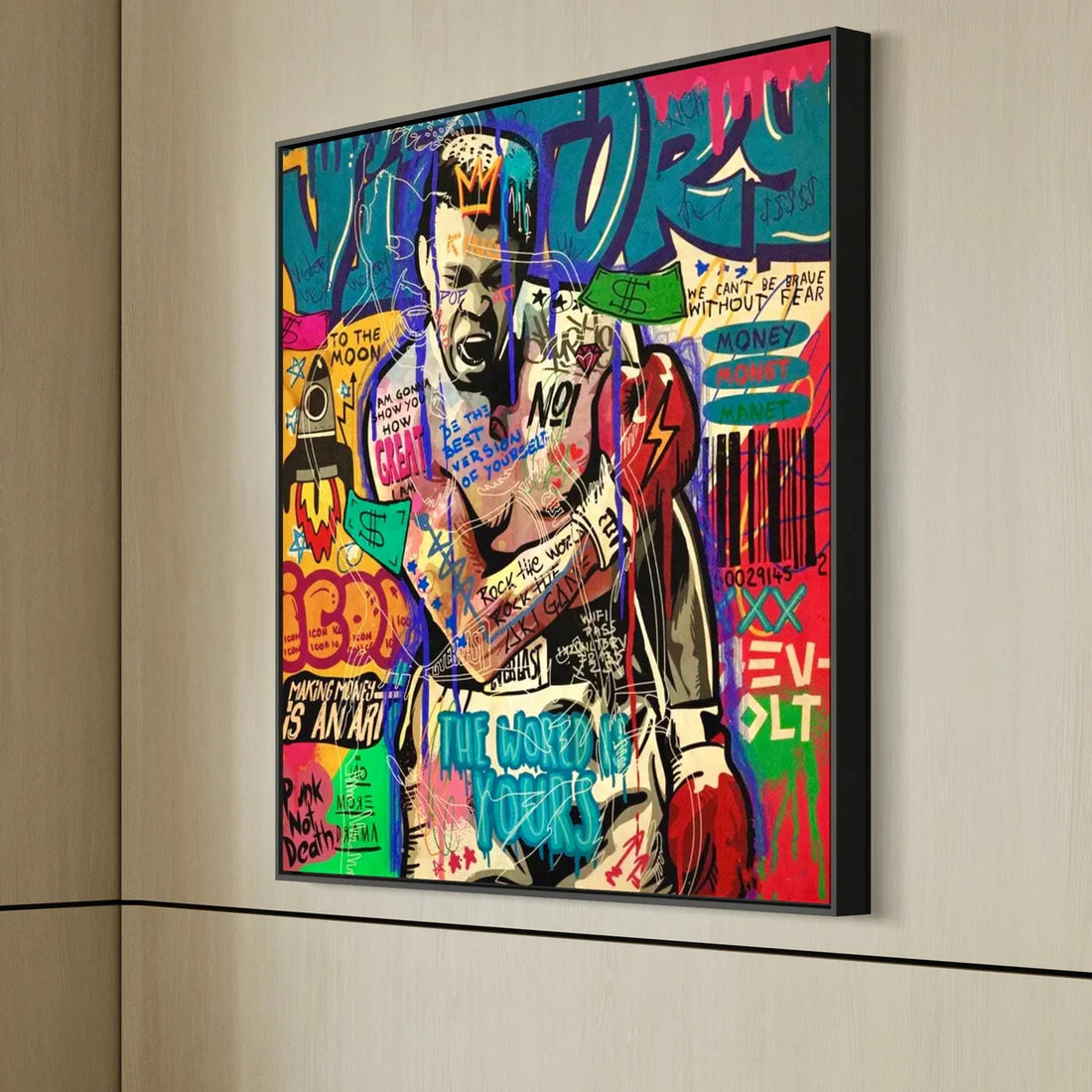 Champion Mindset Oil Painting
