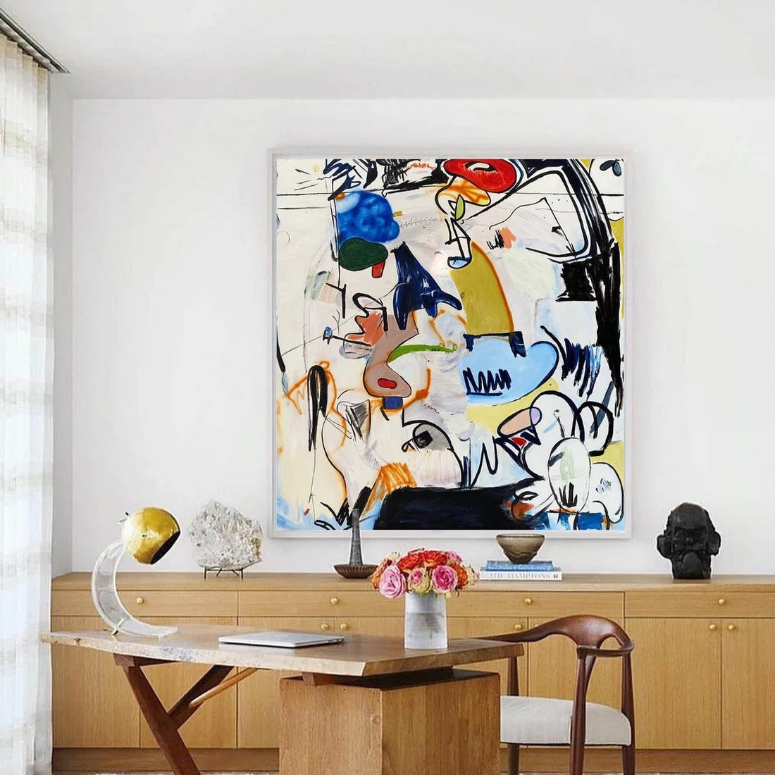 Abstract Graffiti Oil Painting